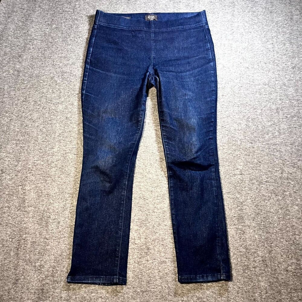 NYDJ Not Your Daughters Jeans Alina Pull On Ankle Size 10 Medium Wash Stretch